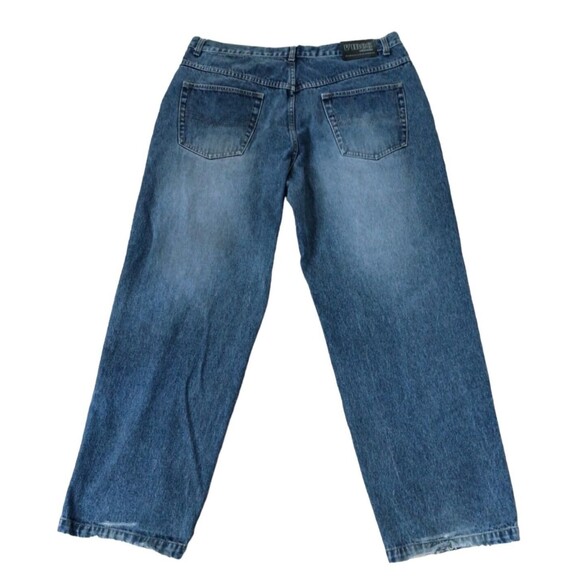 Vibes Jeans Men's 40 x 34 (32) Blue Denim Baggy Skater Urban Y2K Vintage Pants - Picture 5 of 11